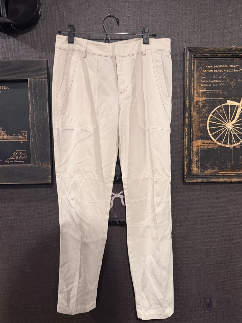 Vince Women’s  Cream Chinos with Utility Seams